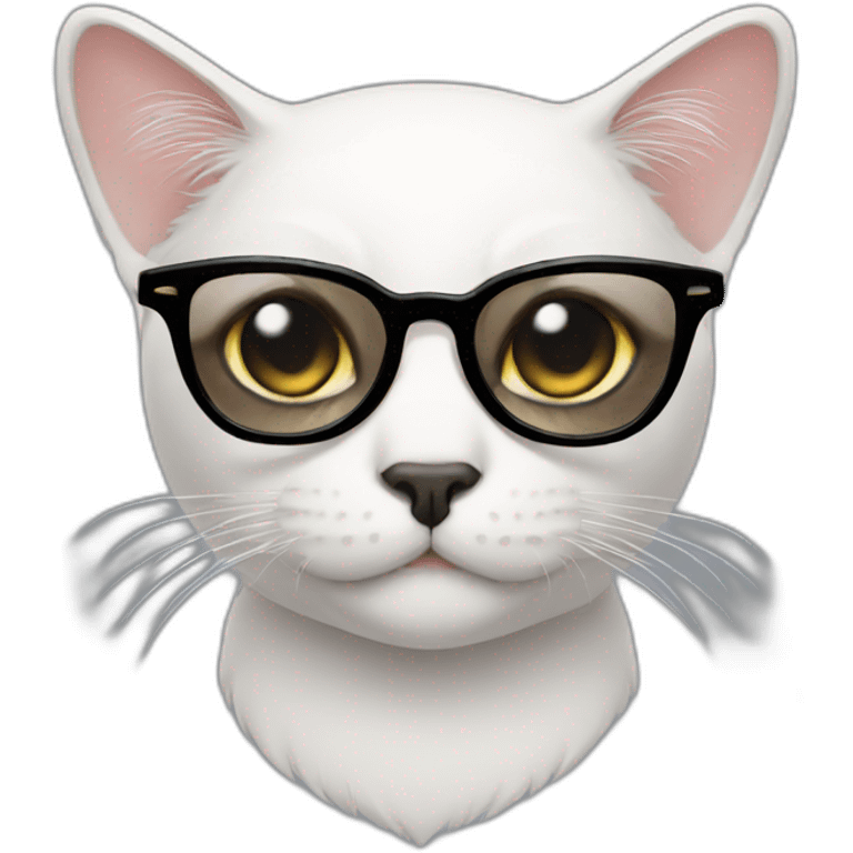 cat with black glasses emoji