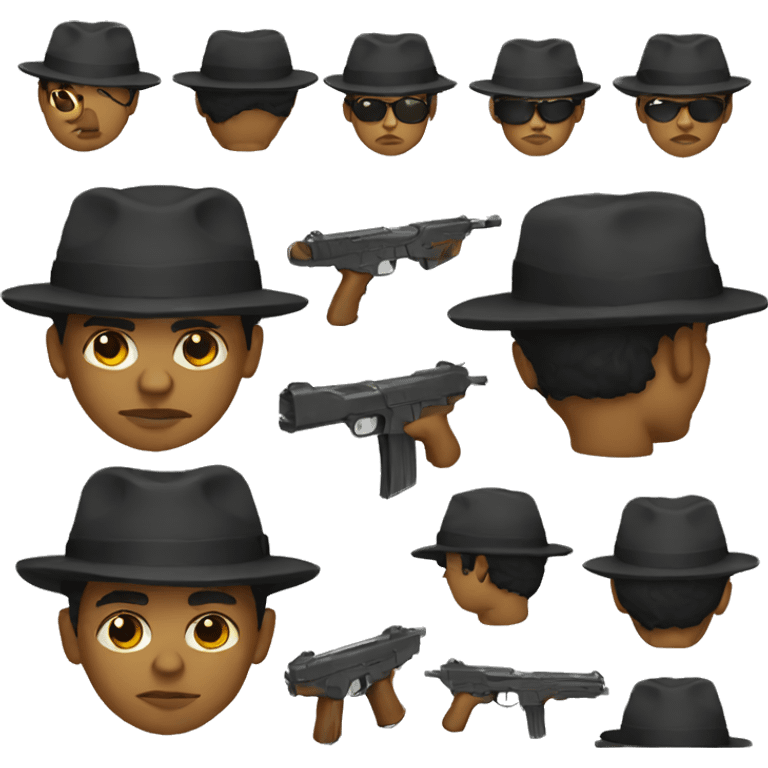 A gangster emoji