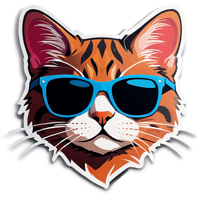 Cat with sunglasses emoji