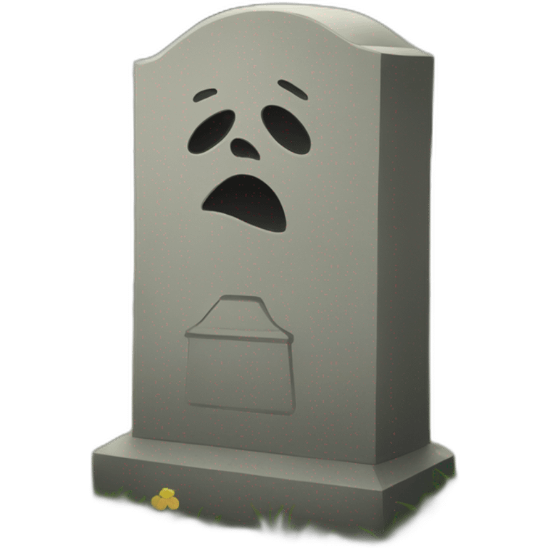 lost something in a cemetery emoji