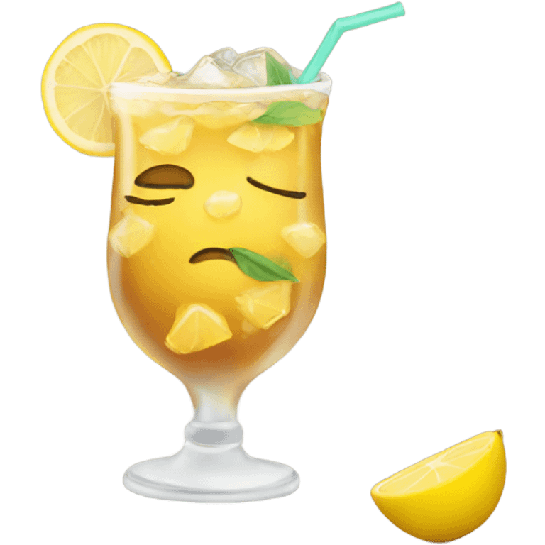 lemon iced tea emoji