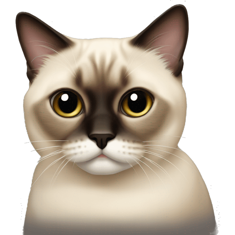 short hair himalayan siamese cat emoji