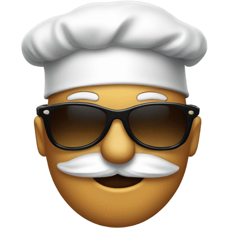 Chef’s kiss emoji wearing sunglasses  emoji