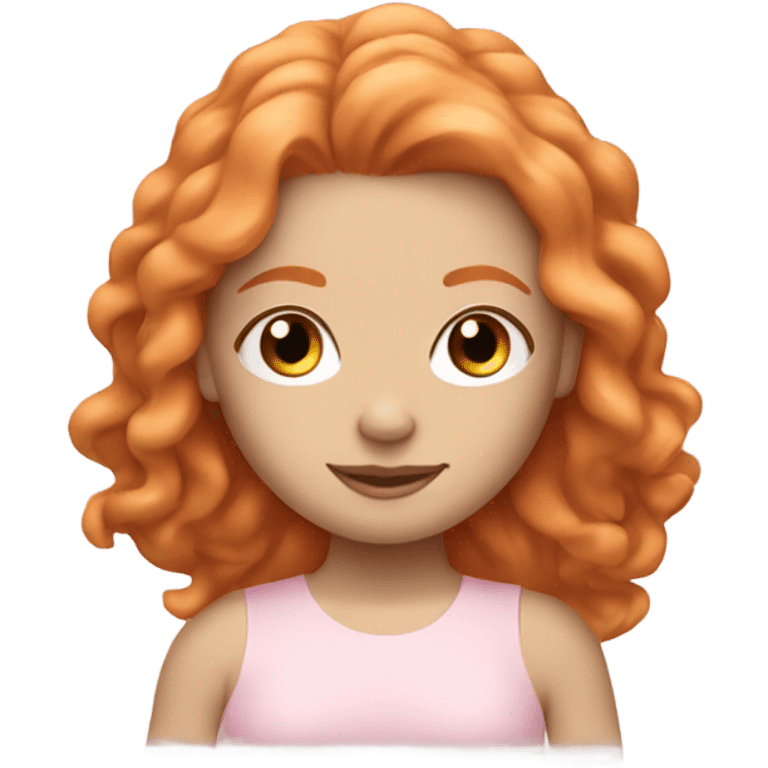 Ginger yoga white girl light pink clothes  emoji