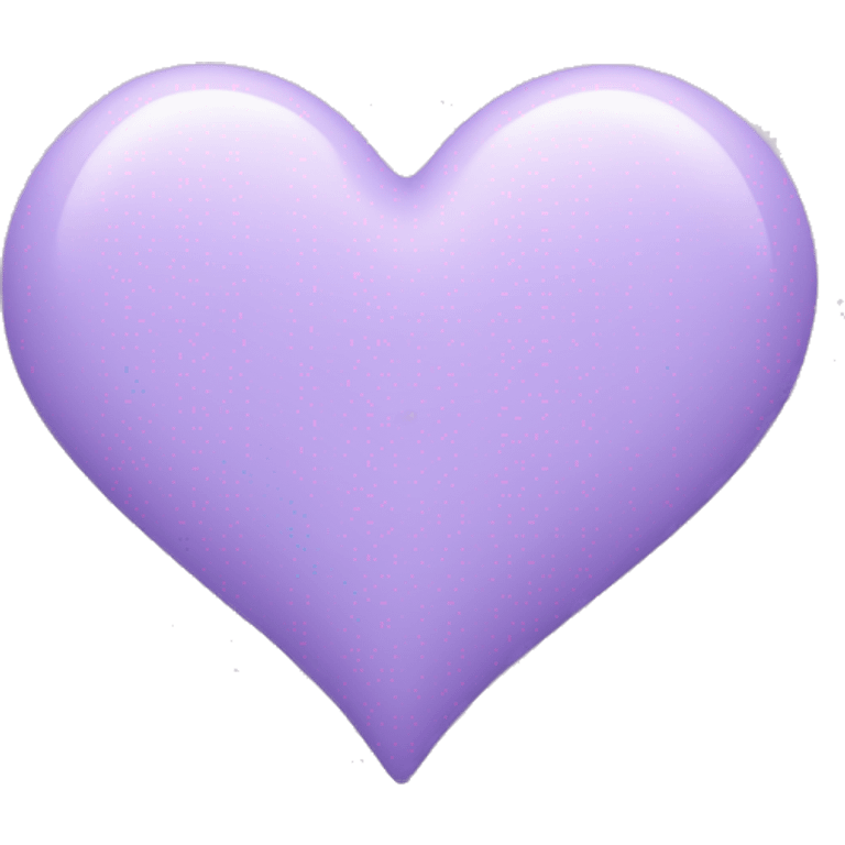 Pastel purple colored heart emoji