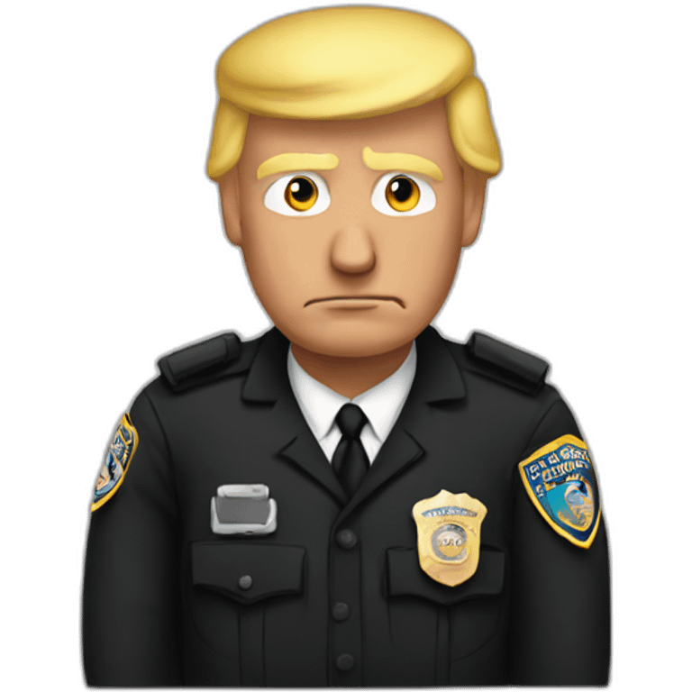 trump-getting-arrested emoji