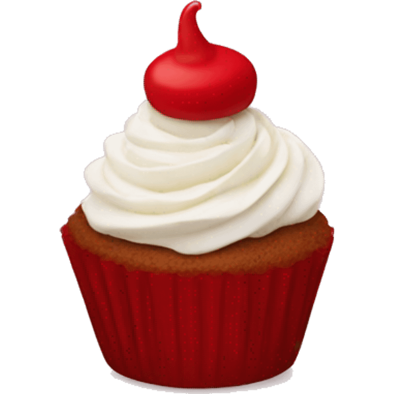 red velvet cupcake emoji