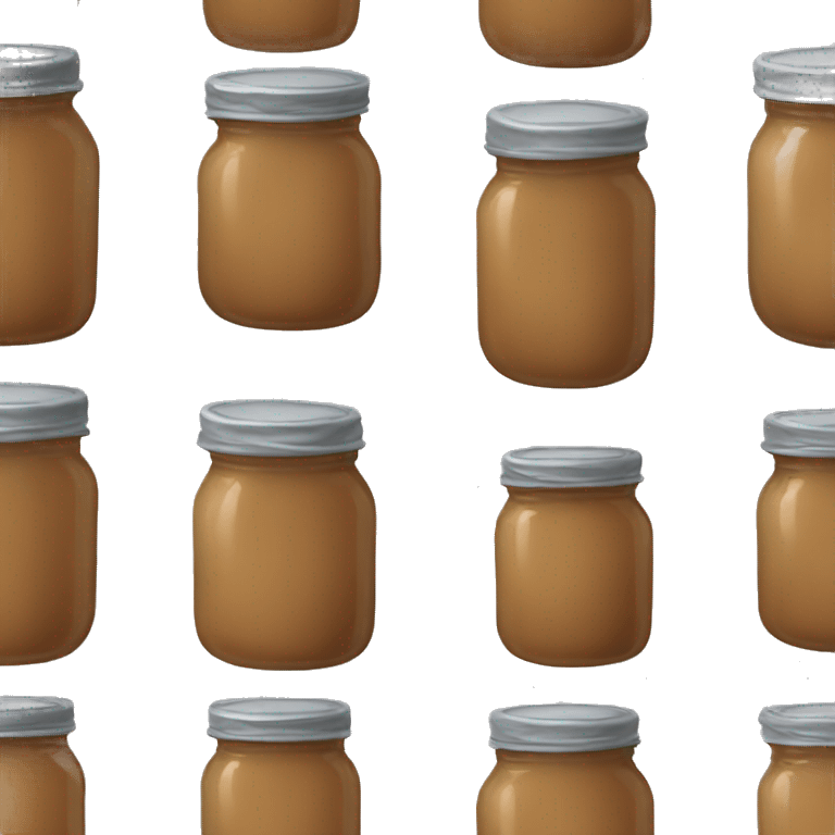 a jar of light-brown jam emoji