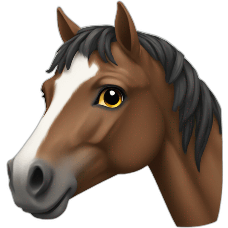 Horse cool emoji