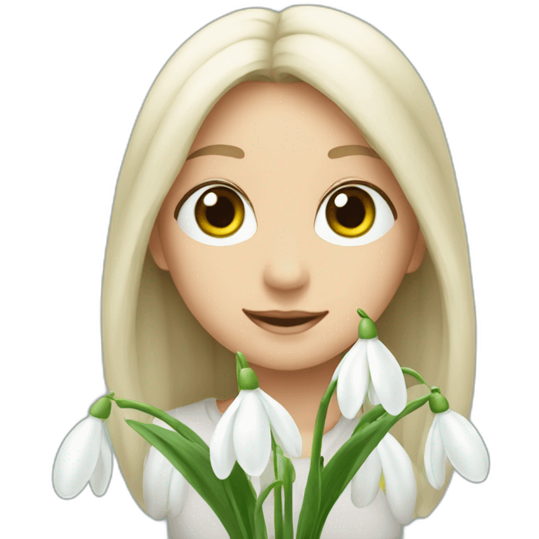 Snowdrop emoji