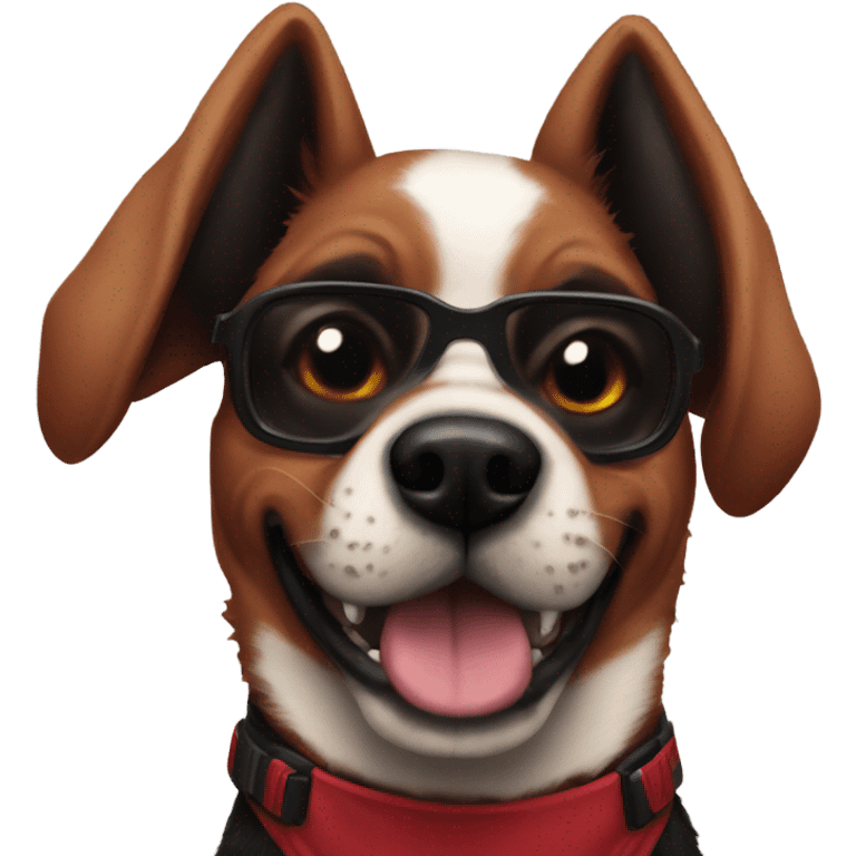 Deadpool dog emoji