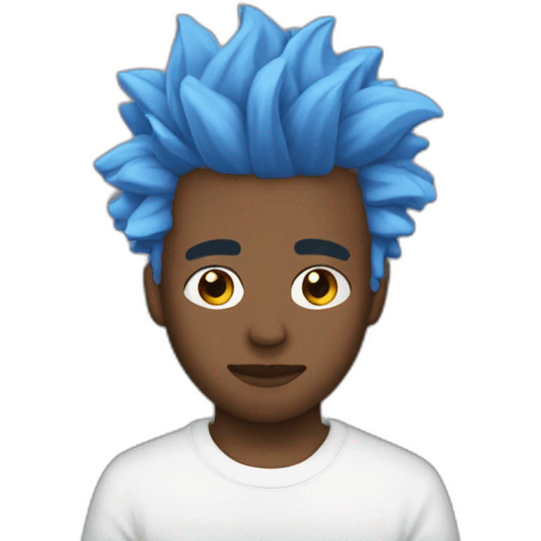 Xxxtentation cheveux bleu emoji