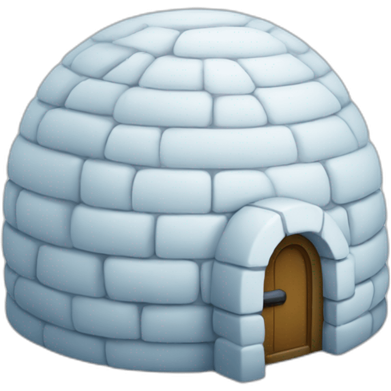 igloo and question mark emoji