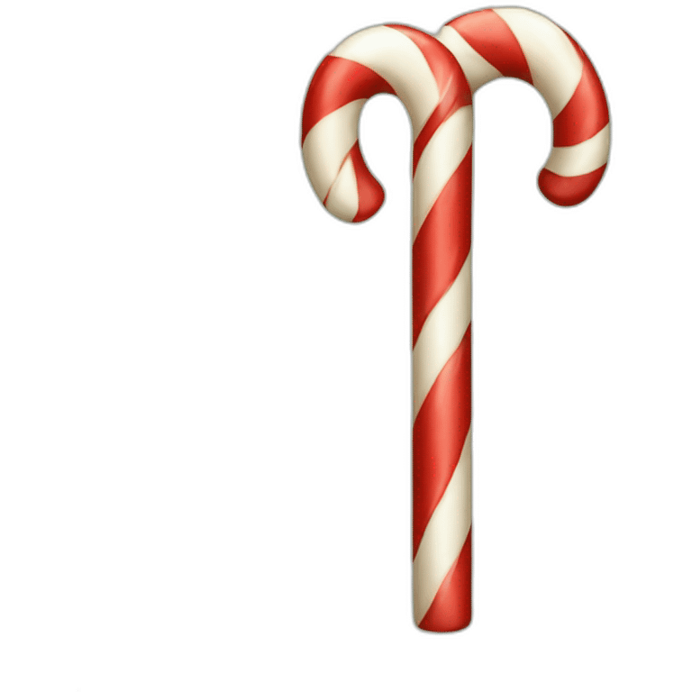 christmas candy cane decorated emoji