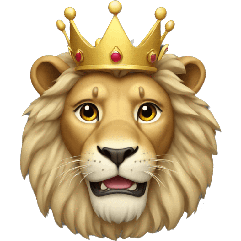 lion with crown emoji