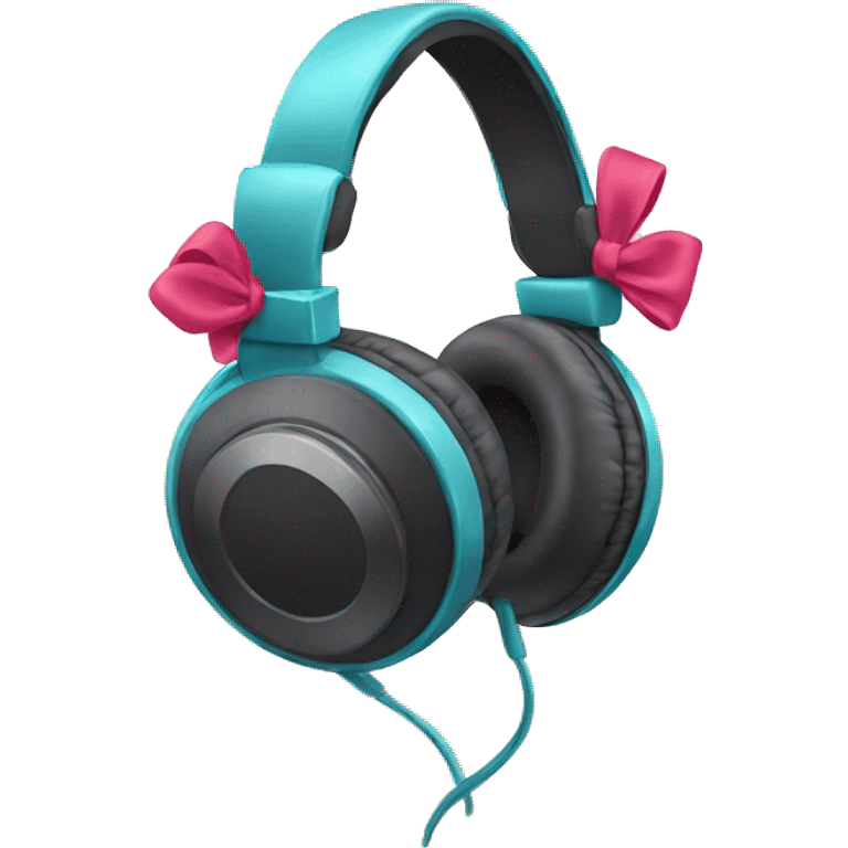 headphones with bows emoji