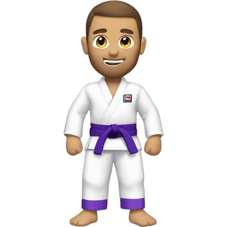 Jiu Jitsu purple belt emoji