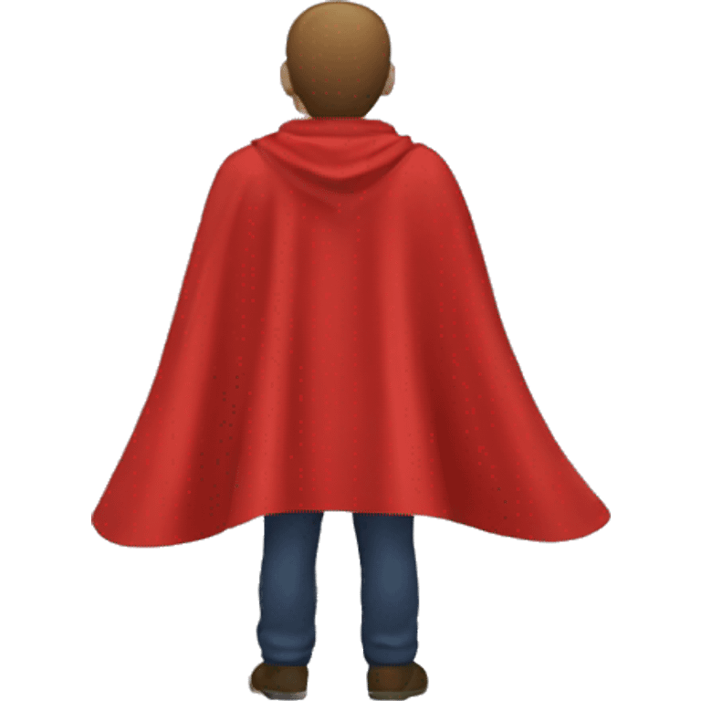 red hero cape back view emoji