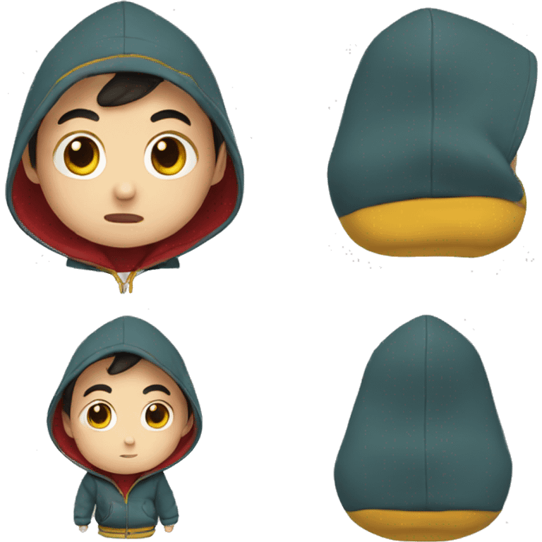 Shinchan in hoodie emoji