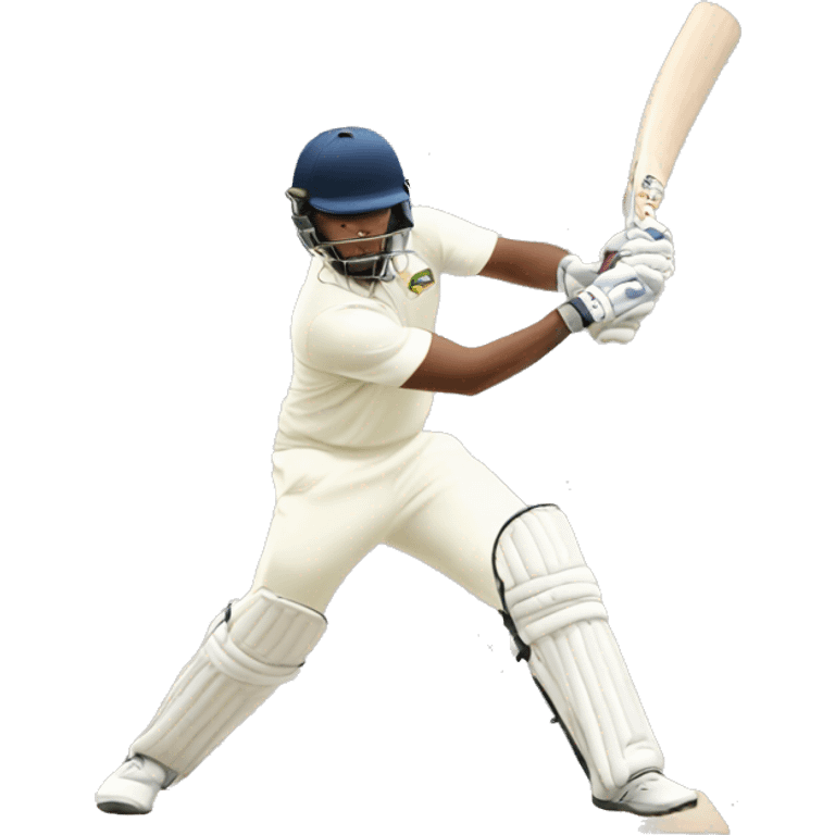 a batsman hitting a six in cricket emoji