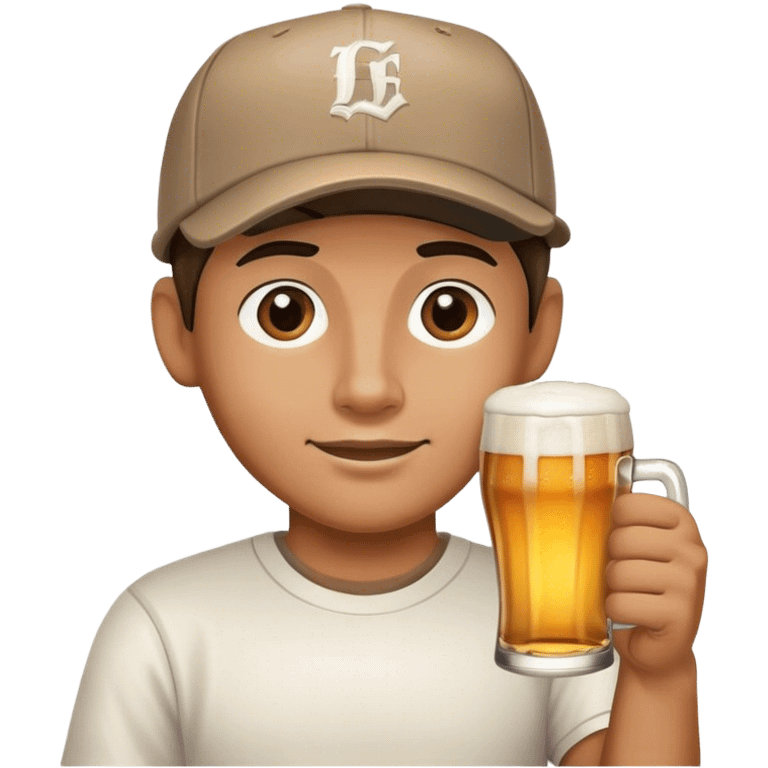 Dodger fan with beer emoji