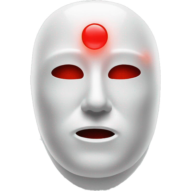 Red light therapy mask emoji