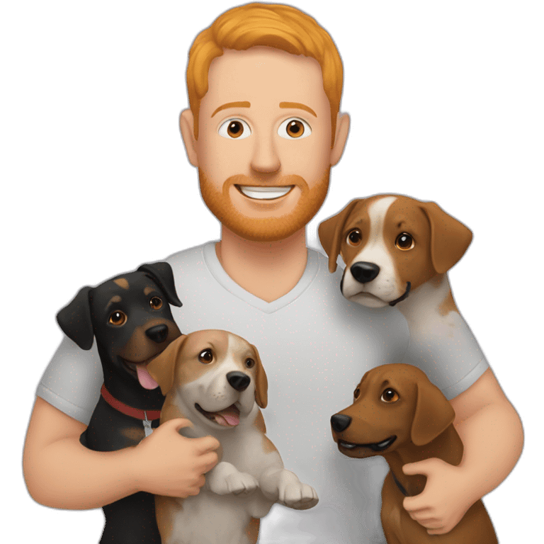 Jason Ellis with dogs emoji