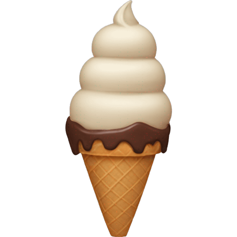 choco ice cream cone emoji