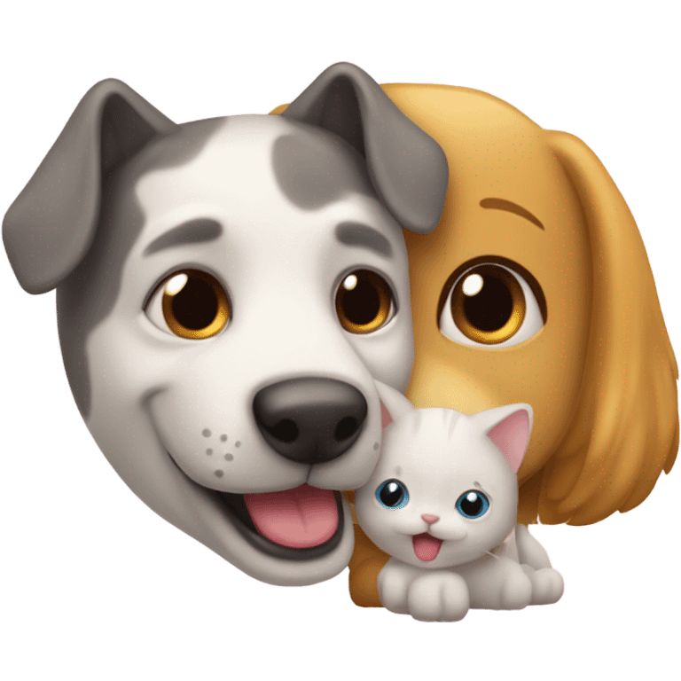 Perro y gato emoji