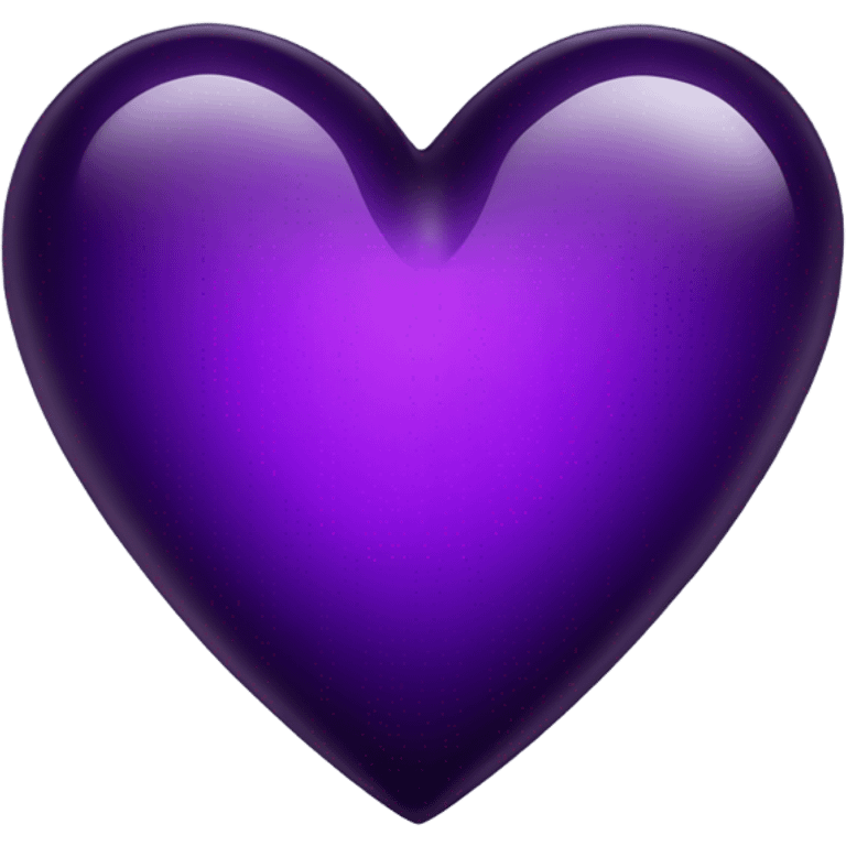 glass dark purple heart  emoji