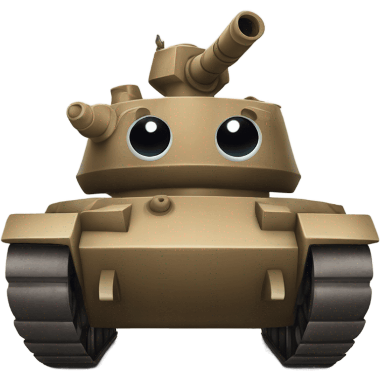 tank with car Kirby eyes emoji