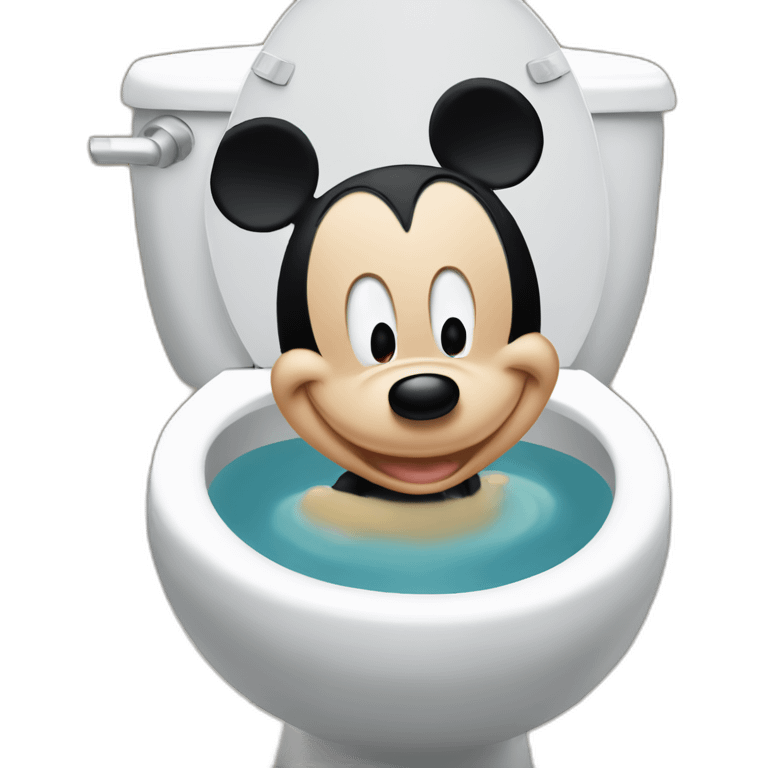 Mickey au toilet emoji