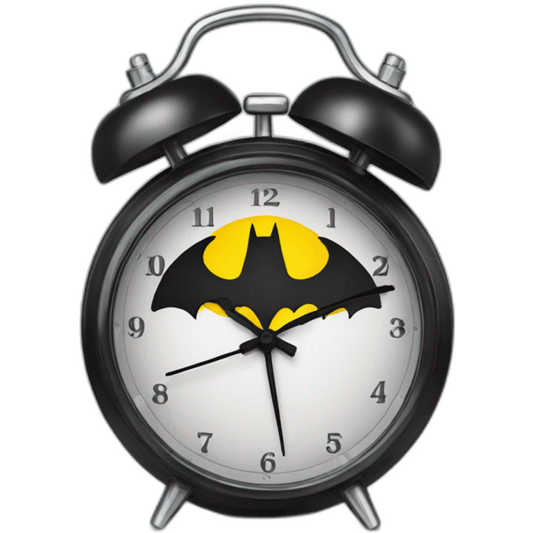 Batman alarm clock emoji