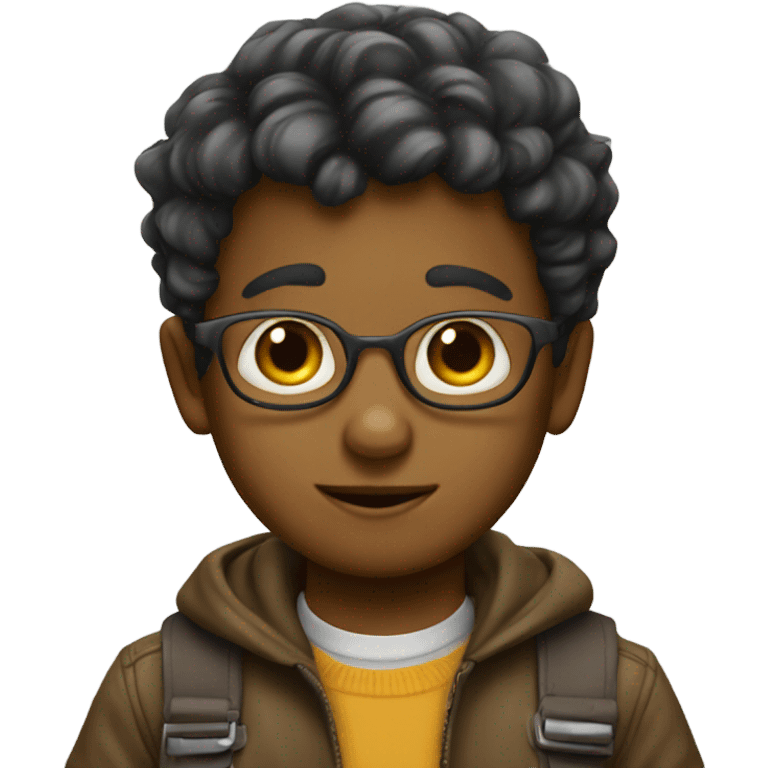 Little boy genius emoji