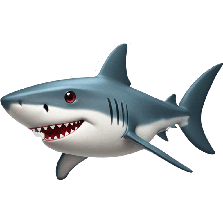 Shark red apple emoji