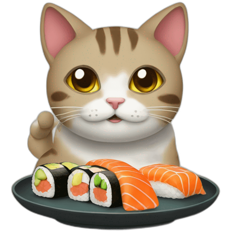 cat-eat-sushi emoji