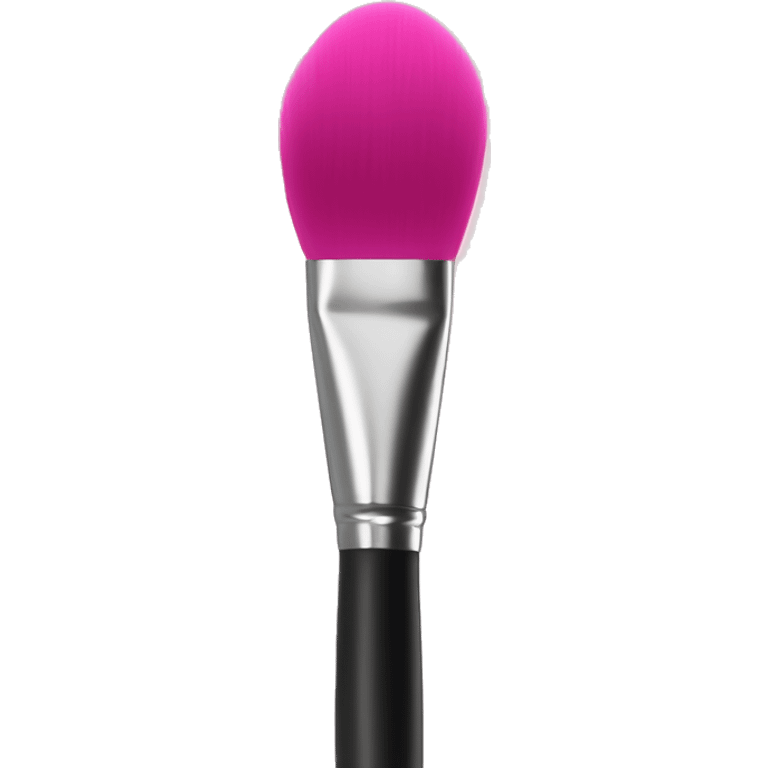 Makeup brush pink emoji