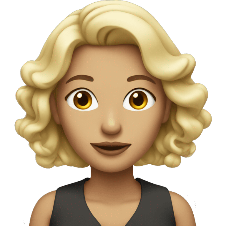 smoke blonde woman emoji