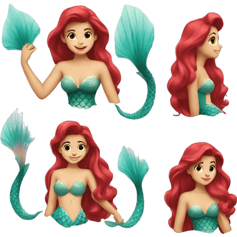 Ariel mermaid emoji