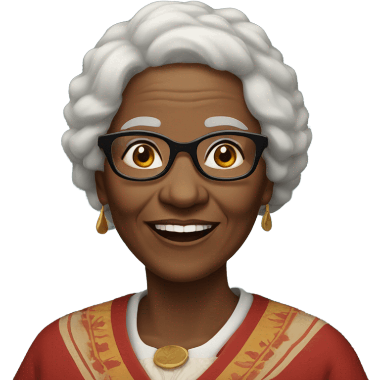 Old black lady emoji