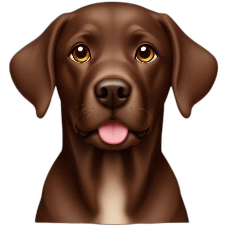 labrador Retriver chocolate color emoji