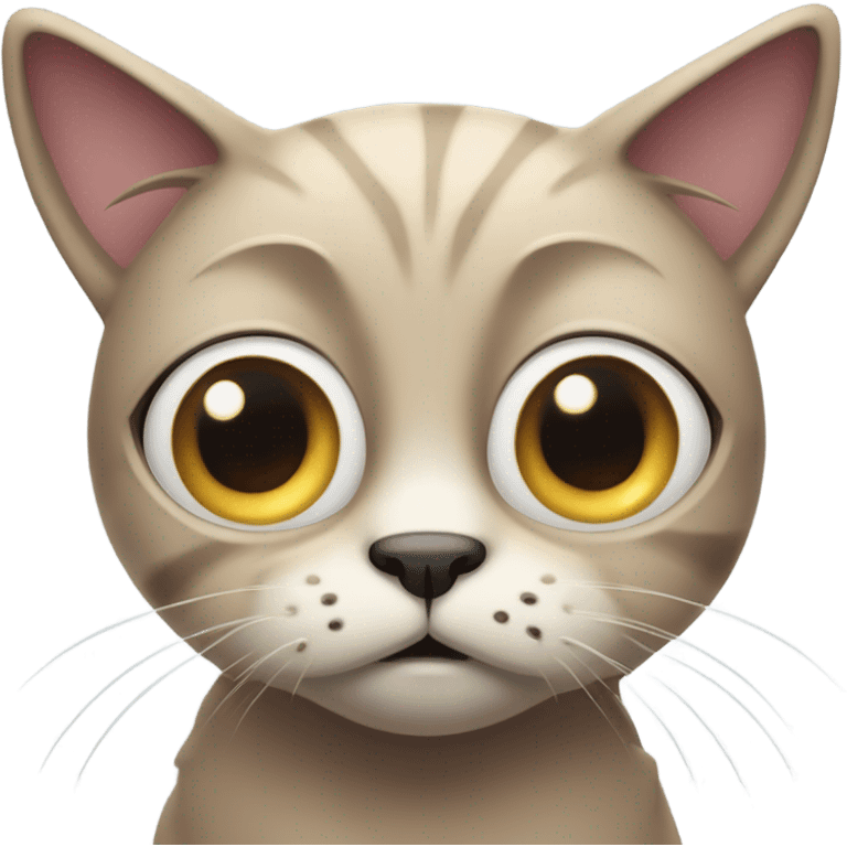 terrified cat emoji