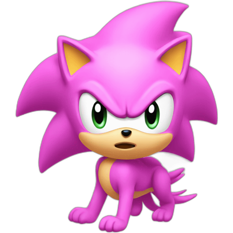 pink sonic emoji