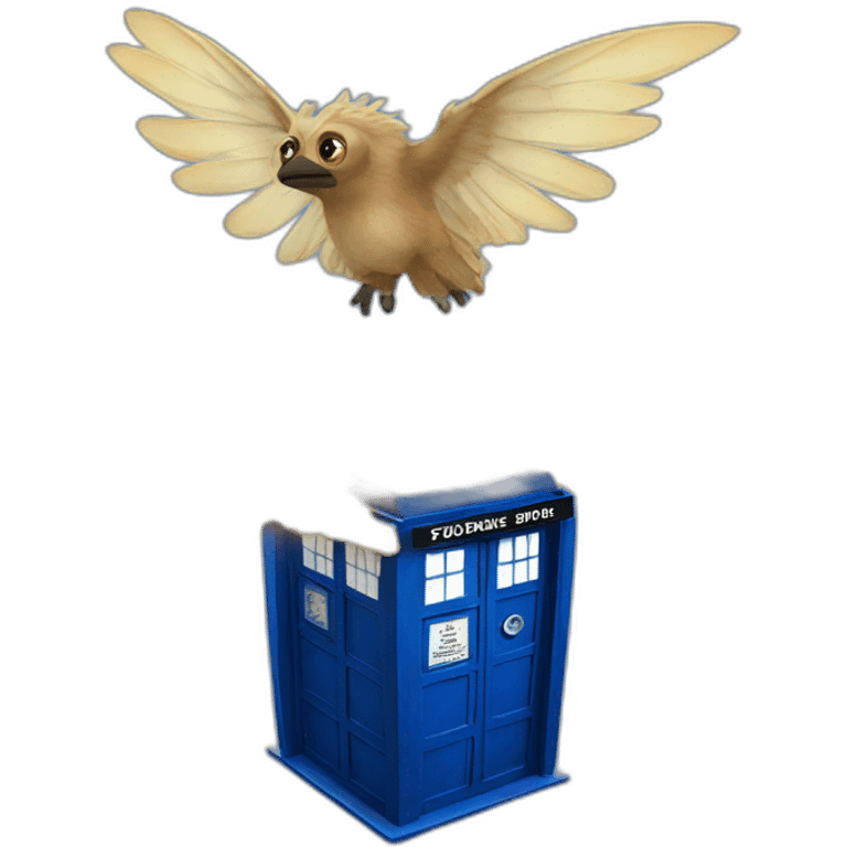 flying tardis emoji