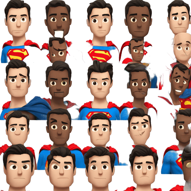 Superman con frases chistosa emoji