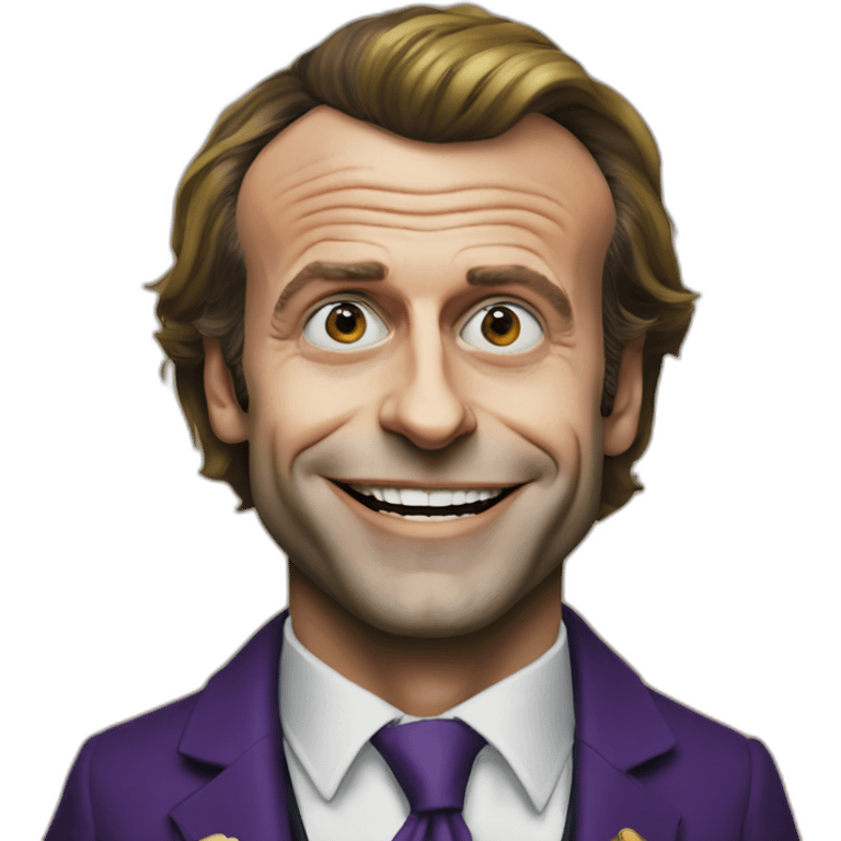 Emmanuel Macron joker emoji