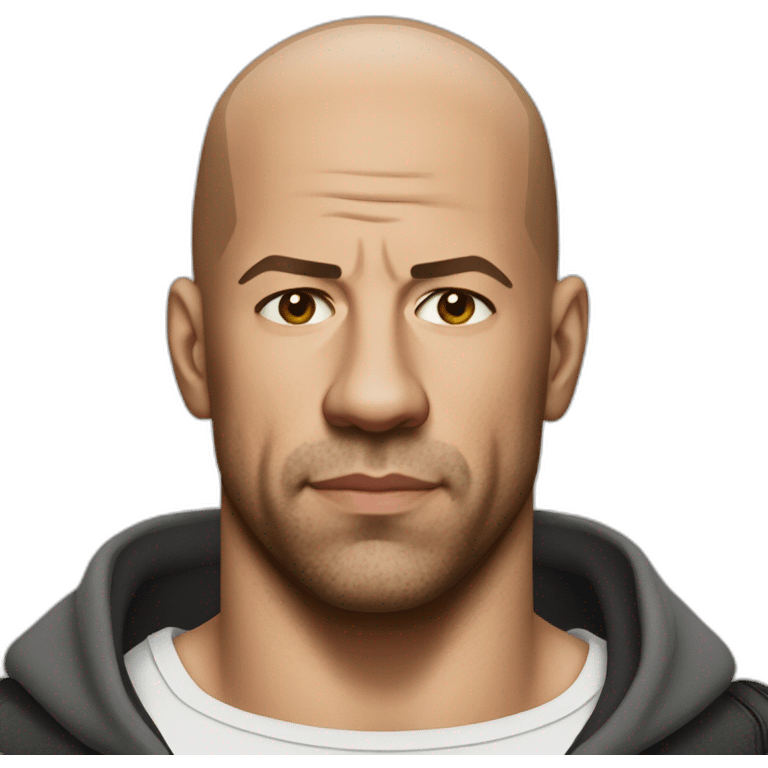 actor vin diesel serious real half body emoji