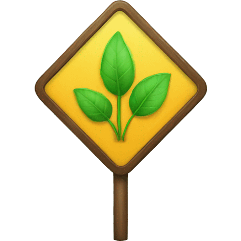 Plant warning sign emoji