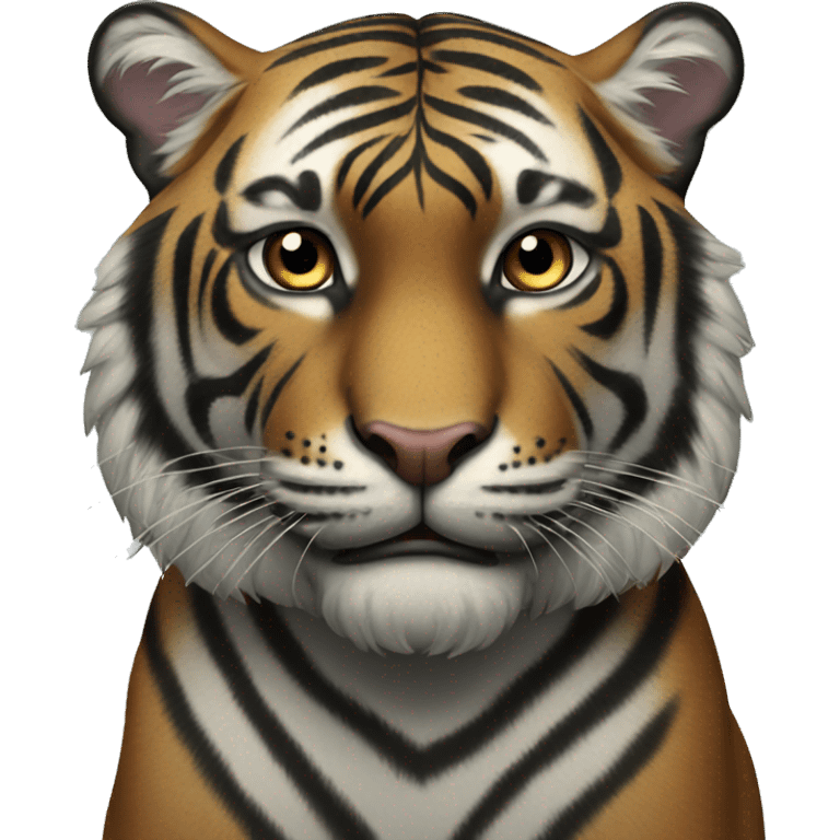 Black tiger emoji