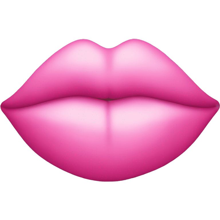 kissing lips pink emoji